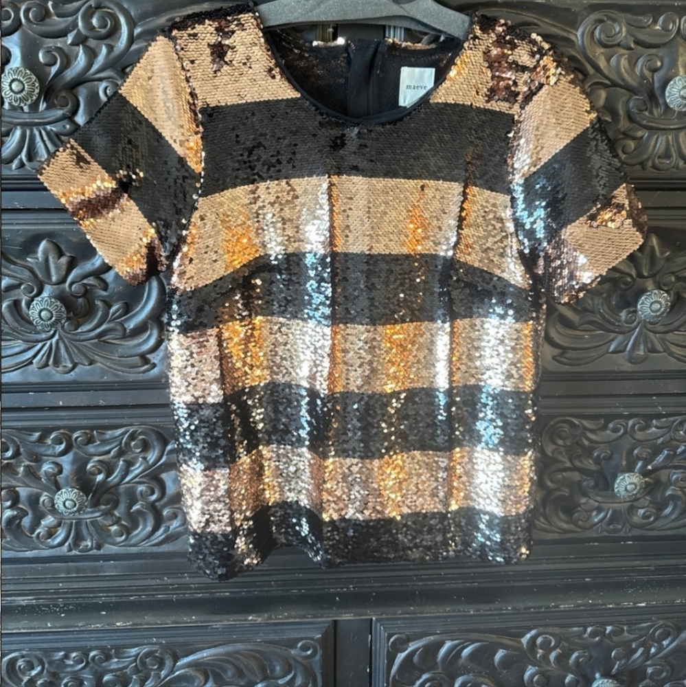 Anthropologie sequins top